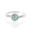 Ice Jade Wealth Silver Ring(Adjustable)