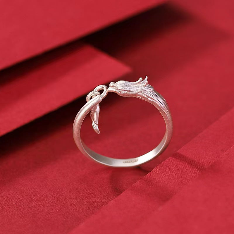 Auspicious Phoenix 999 Silver Ring-Transformation
