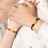 Golden Pixiu Couple String Bracelets – Lucky & Protection Red and Black String Set