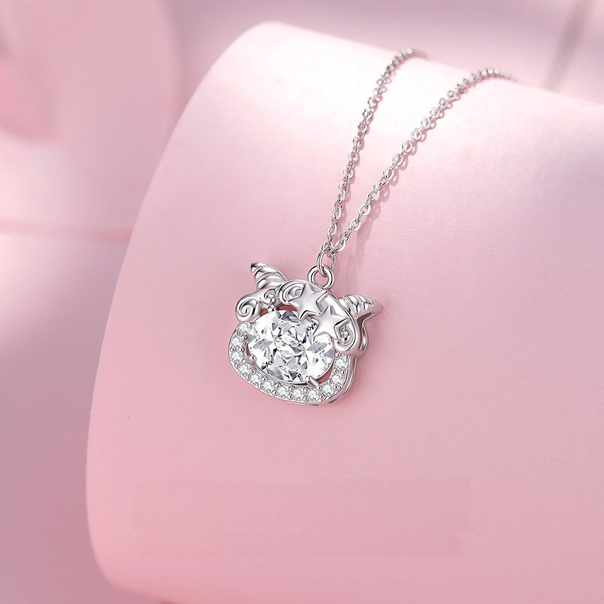 Lamb S925 Silver Necklace-Gentle Good Wishes