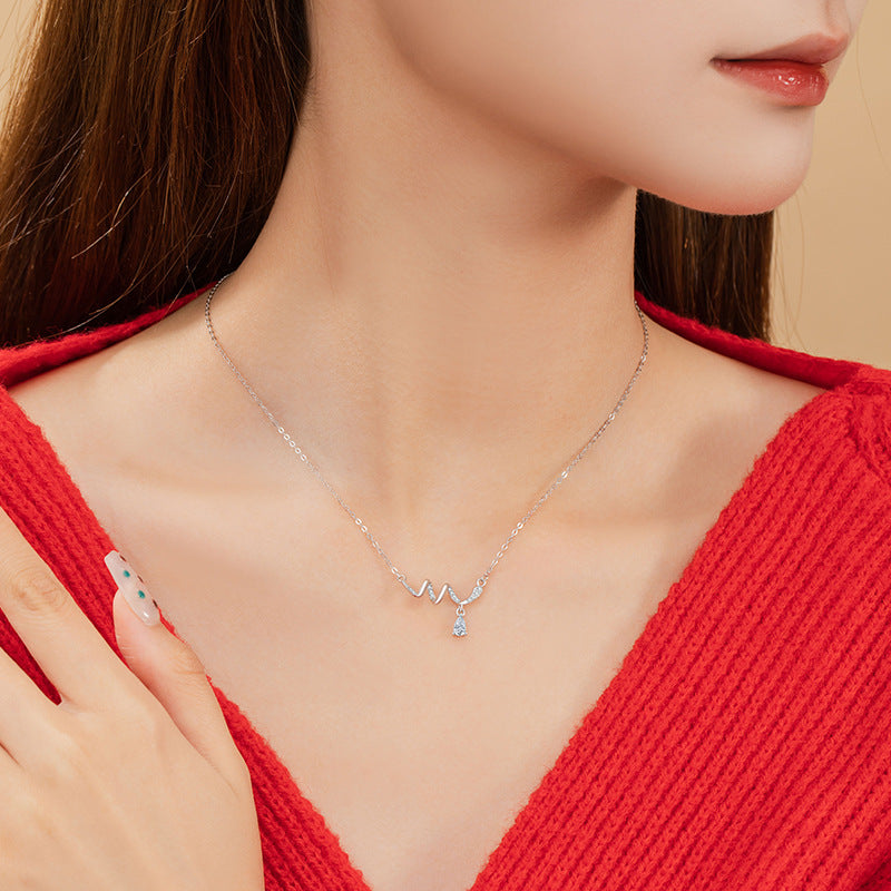Dancing Snake Silver Necklace-Blessings & Prosperity