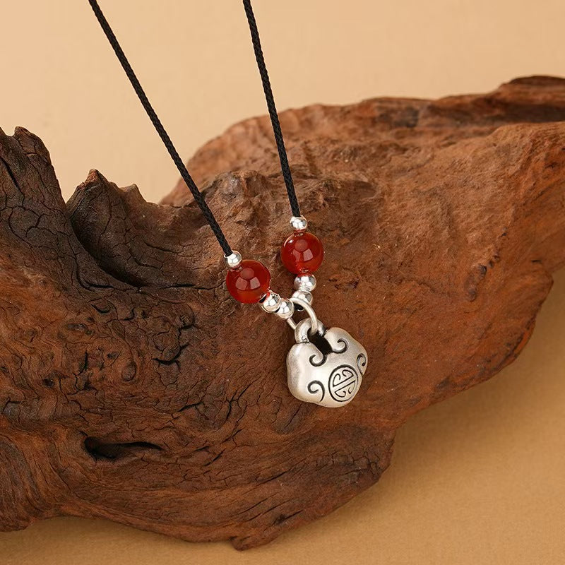 Peace Lock Silver Pendant -Peace and Harmony