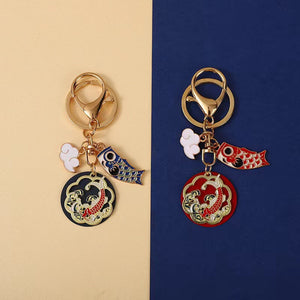 Wealth Koi Fish Key Chain-Luck Prosperity