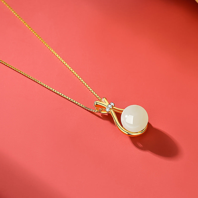 Blessing Pouch Jade Necklace – Grace Serenity