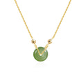 Green Jade Pingan Necklace-Protection and Safety