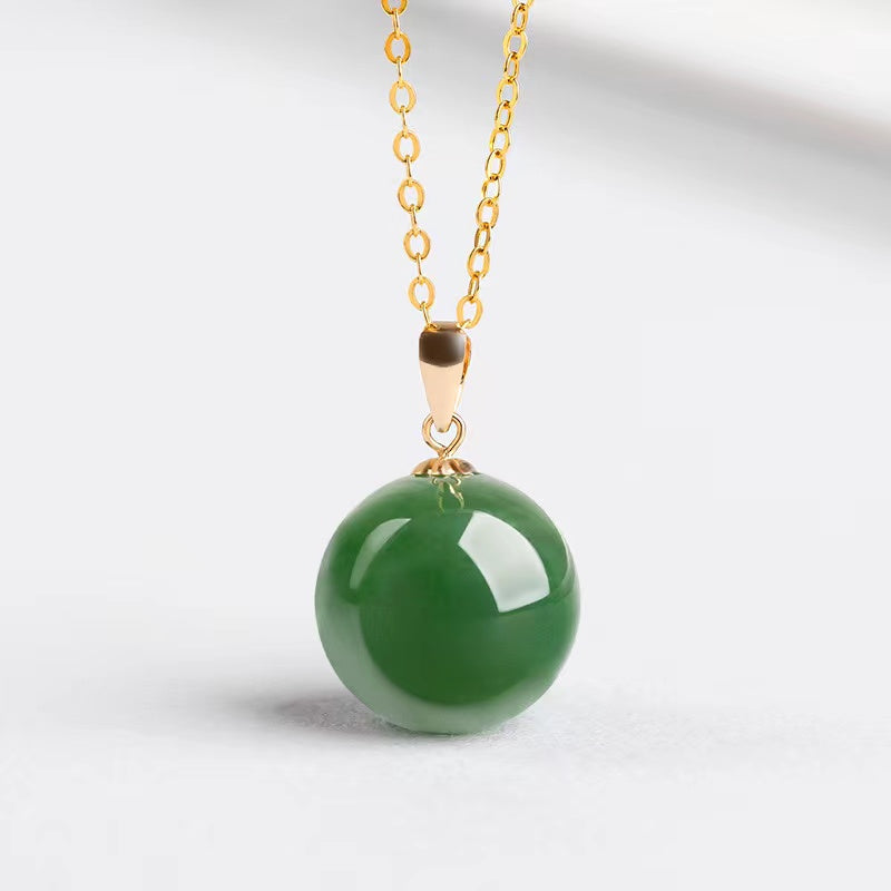 Natural Burma Jadeite Pendant Necklace-Harmony and Balance