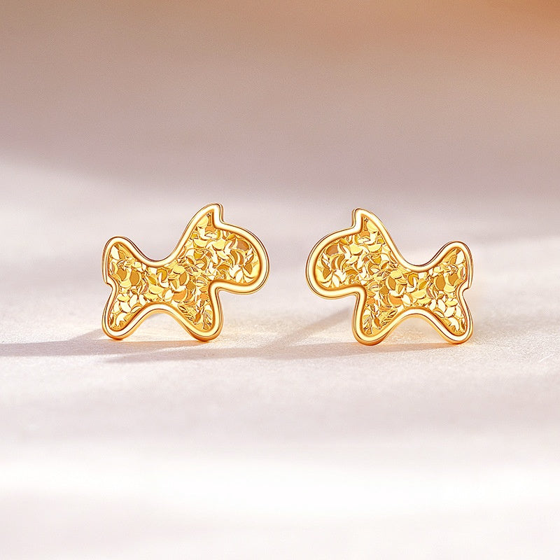 18K Gold-Plated 925 Silver Zodiac Stud Earrings-Your Sign, Your Story