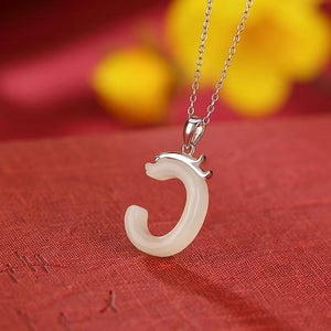 Zodiac Dragon Jade Necklace Pendant -Fortune Prosperity