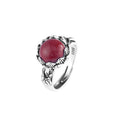 A Lasting Bloom-Lotus S925 Silver Adjustable Ring