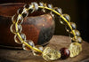 Natural Citrine Double Pixiu Tiger`s Eye Wealth Bracelet