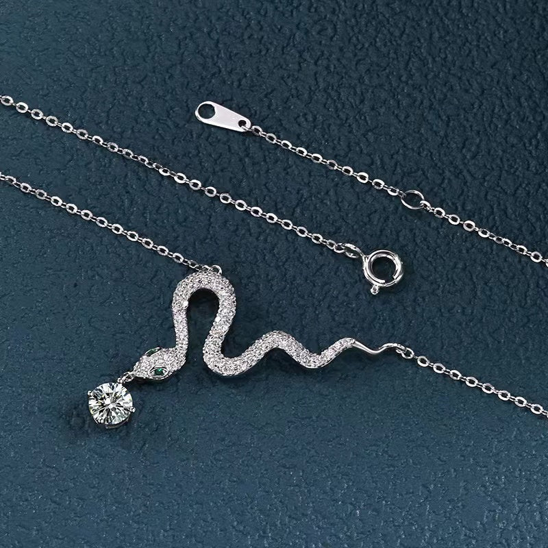 2025 Year Of Snake Silver Necklace-Passion & Determination