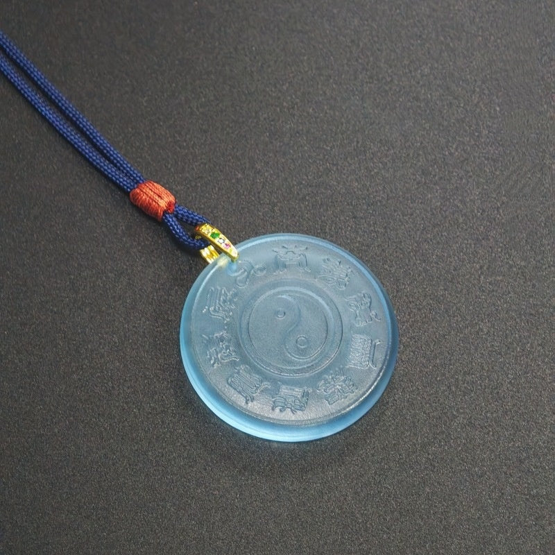 Tai Chi Bagua Glaze Pendant–Balance, Protection & Harmonious Energy