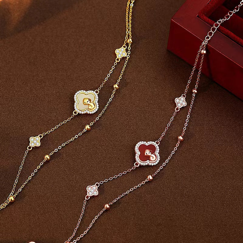 2025 Year Of Snake Red Agate Bracelet-Passion & Determination