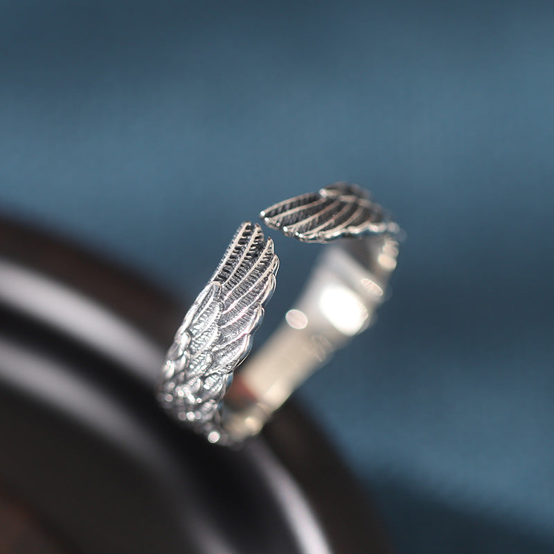 Brave Wing Vintage Silberring