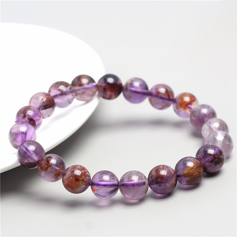 Natural Rutilated Crystal Stone Healing Bracelet