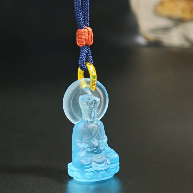 Ksitigarbha Glaze Pendant–Compassion, Protection & Steadfast Guidance