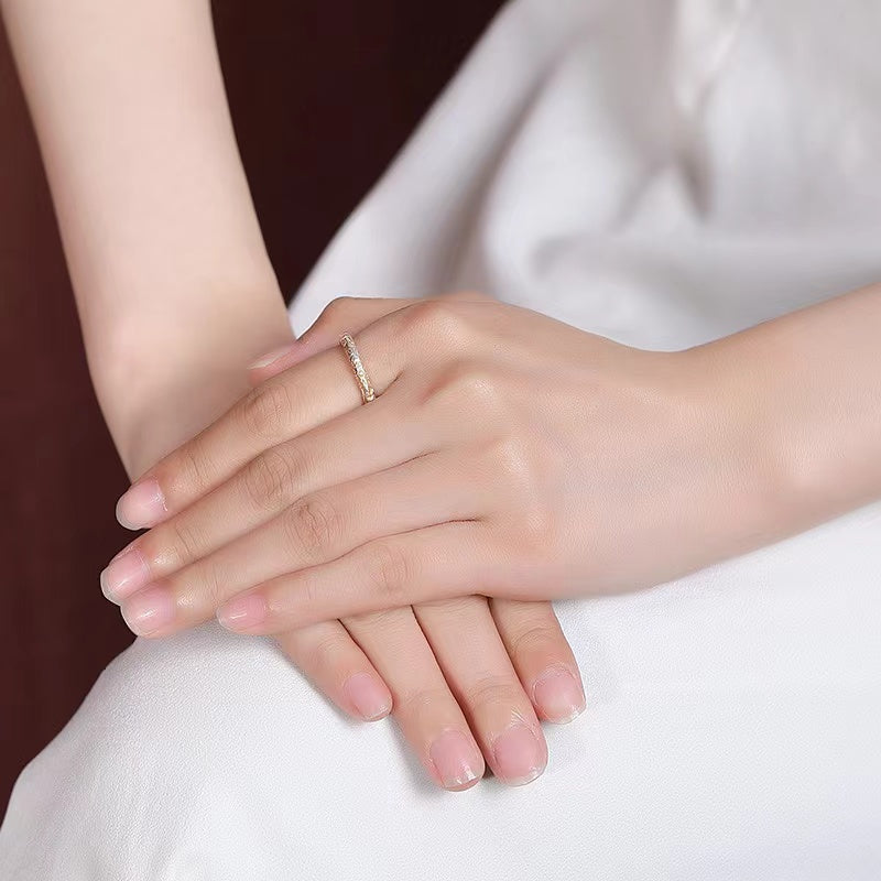 Silver Sakura Ring-Stress Relief