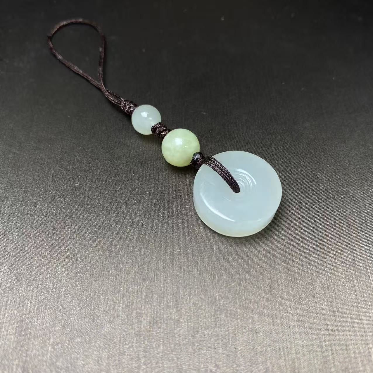 White Jade Keychain-Protection