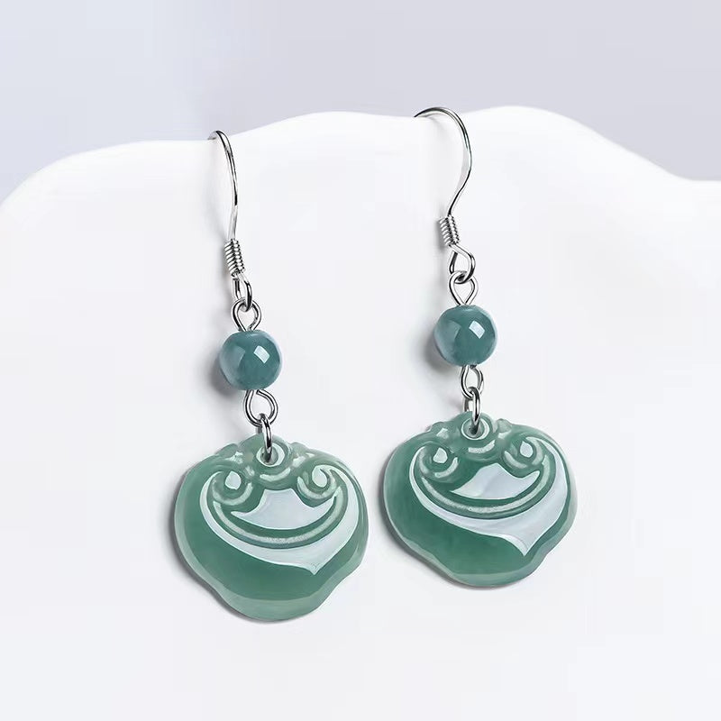 Ruyi Jade Earrings-Serene Intentions