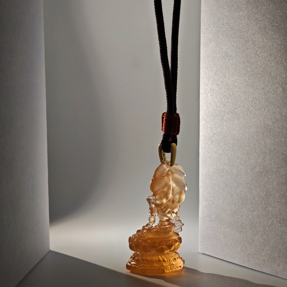 Four-Arm Guanyin Liuli Pendant–Compassion, Balance & Gentle Protection