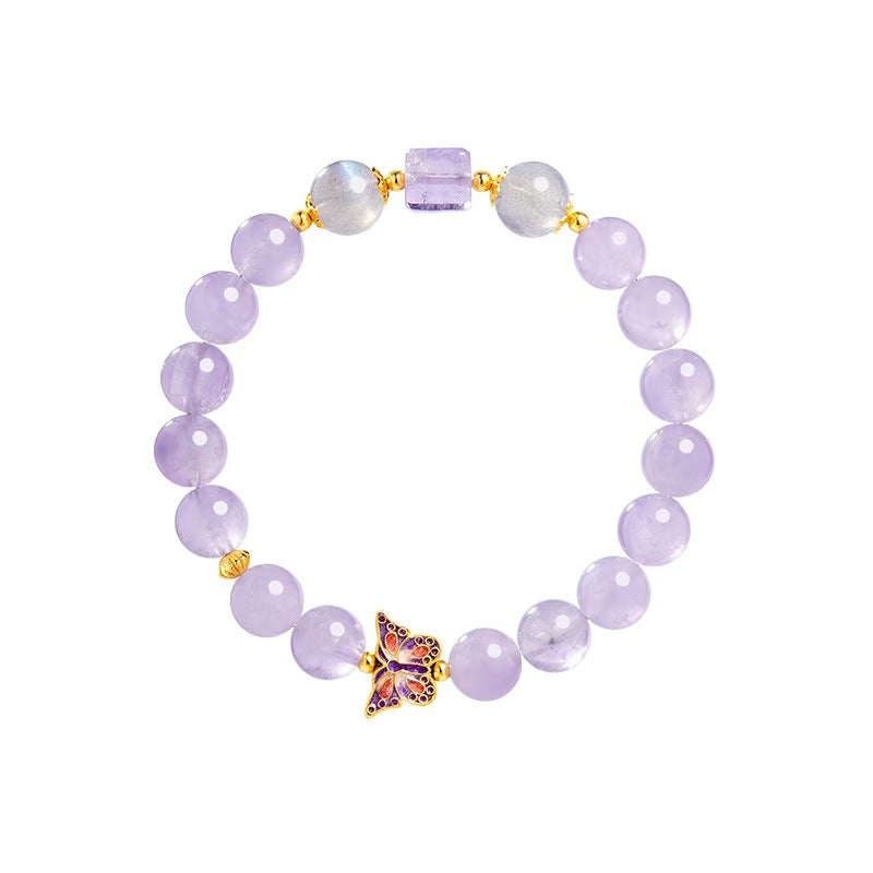 Sweet Butterfly Amethyst Bracelet-transformation and joy