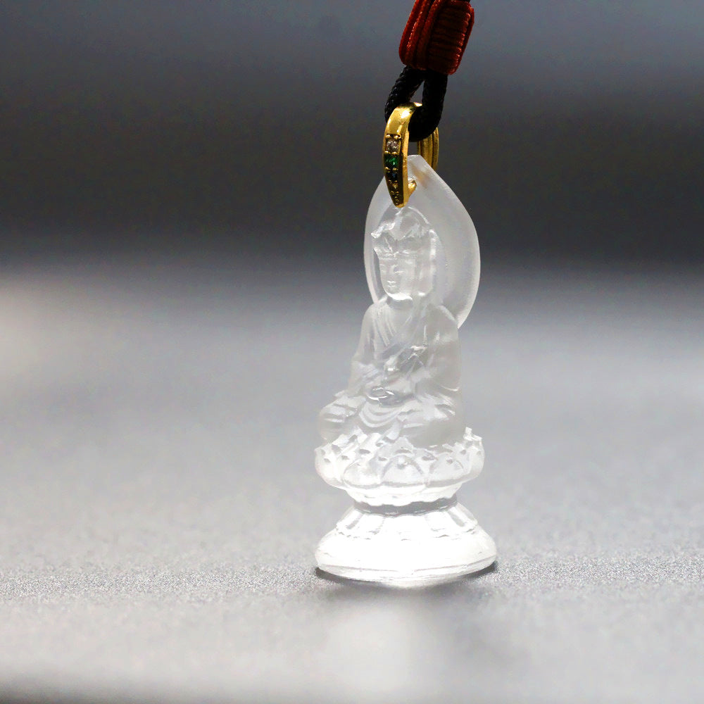 The Infinite Ground: Ksitigarbha Bodhisattva Glaze Pendant