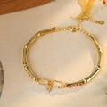 Bamboo Nephrite Jade Bracelet-Strength with Grace