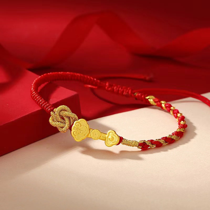 Ruyi Handmade Red String Bracelet-Protection and Safety