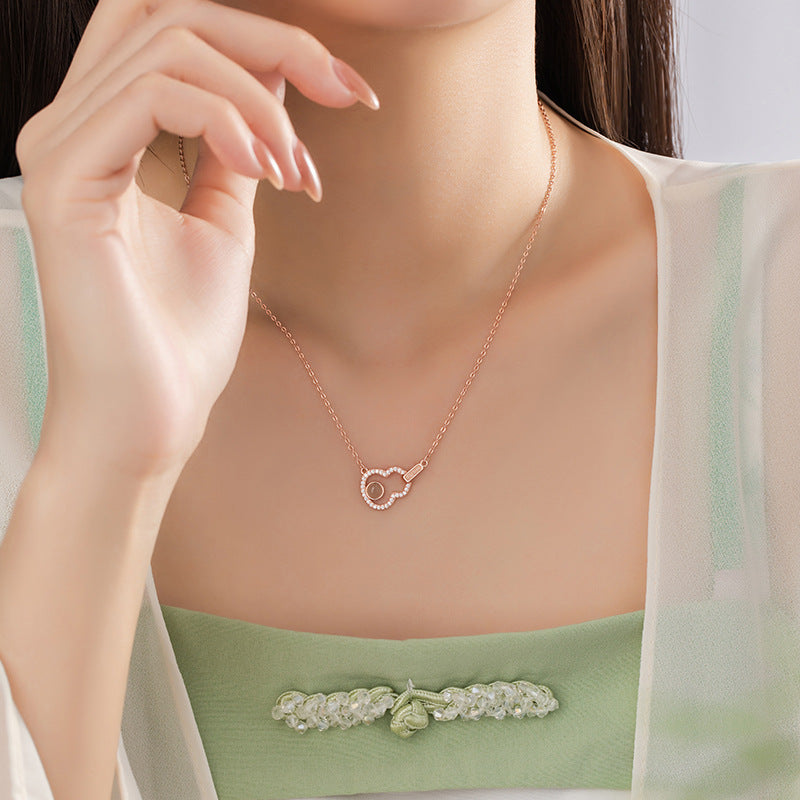 Gourd Nephrite Jade Necklace-Fortune and Prosperity