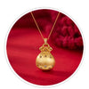 Gold-Plated Silver Fortune Bag Necklace – Elegant Charm for Prosperity & Style