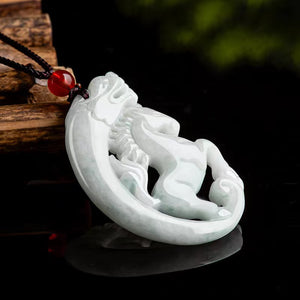Dragon and Horse Jade Pendant-Fengshui Luck