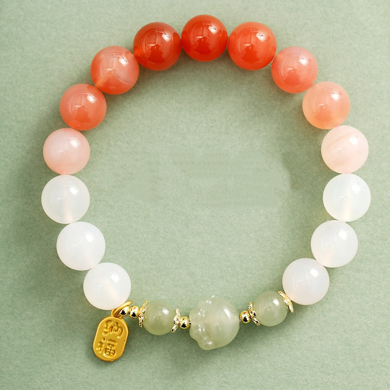 Cat Paw Jade Bracelet-A Playful Gift of Good Wishes
