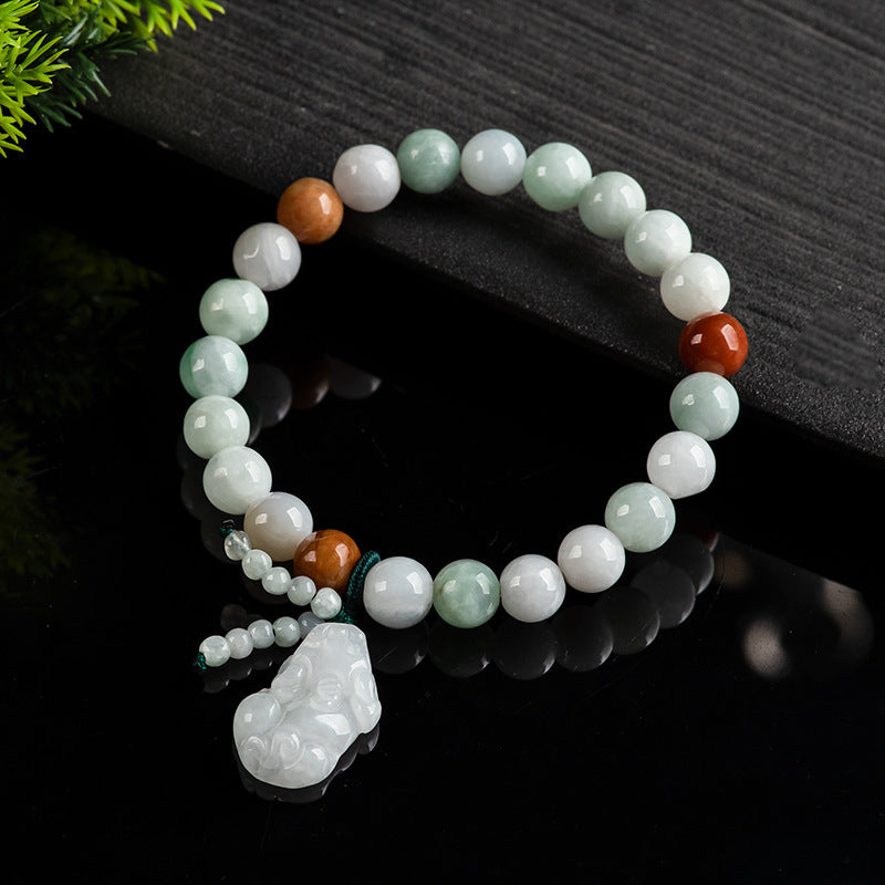 Green Jade Pixiu Feng Shui Bracelet