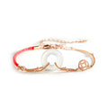 Armband aus weißer Jade – Fu-Segen