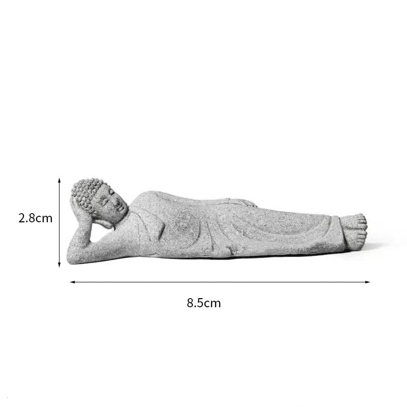 Buddha Stone Statue-Handmade Home Meditation Decor