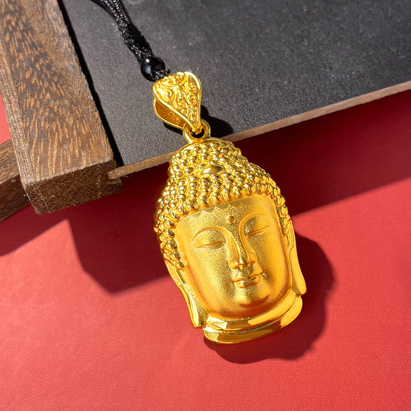 Peaceful Harmony-Buddha Head Copper Pendant