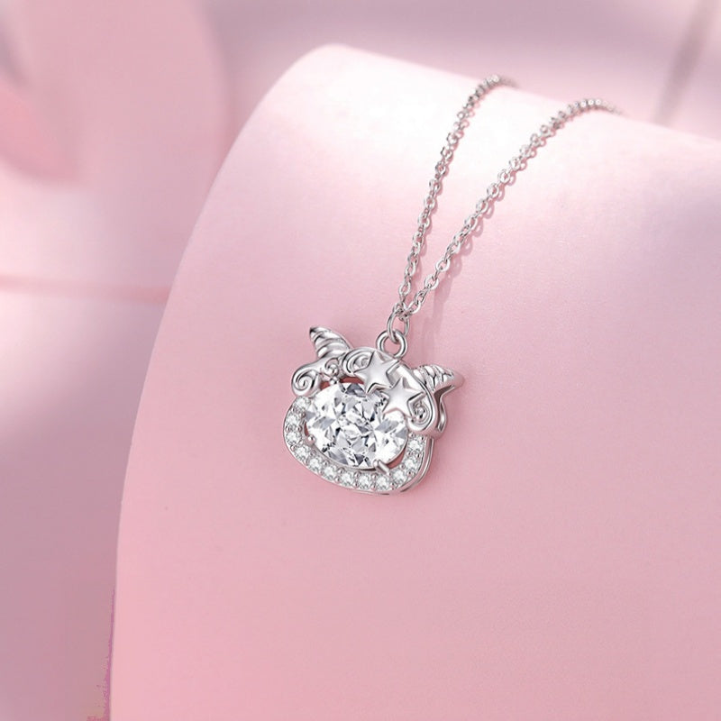 Good Wishes-Lamb & Star Sterling Silver Jewelry Set