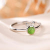 Rabbit Jade Silver Ring-Attract Luck