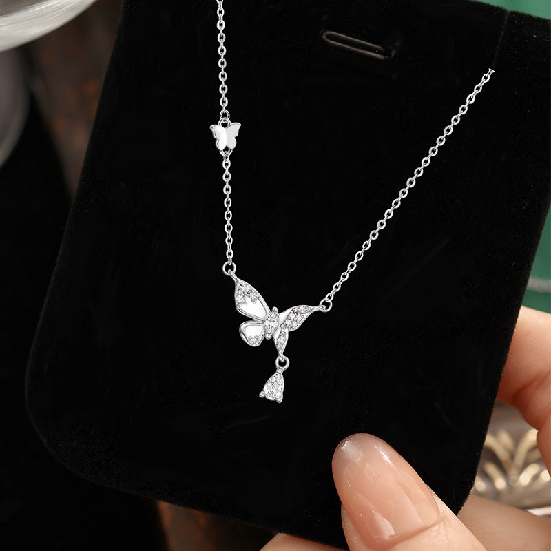 Butterfly Fine Silver Necklace and Bracelet-Love Finds a Way