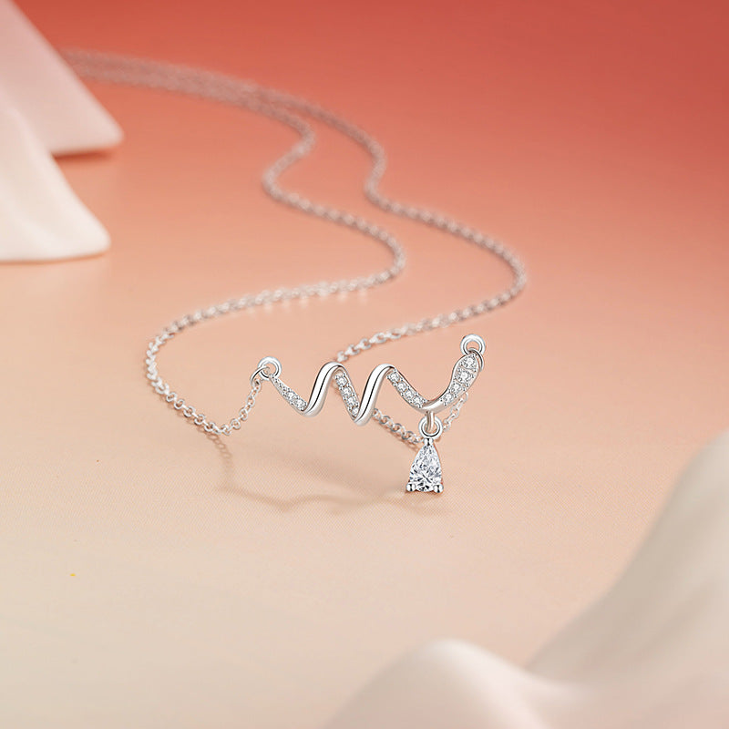 Dancing Snake Silver Necklace-Blessings & Prosperity