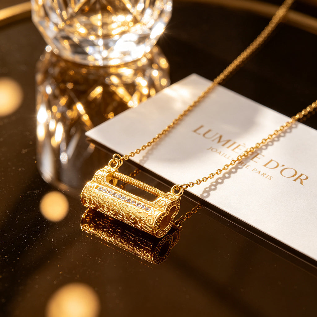 Fengshui Lock Pendant Necklace