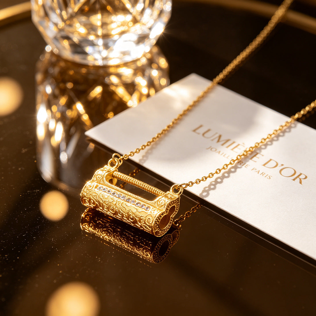 Fengshui Lock Pendant Necklace