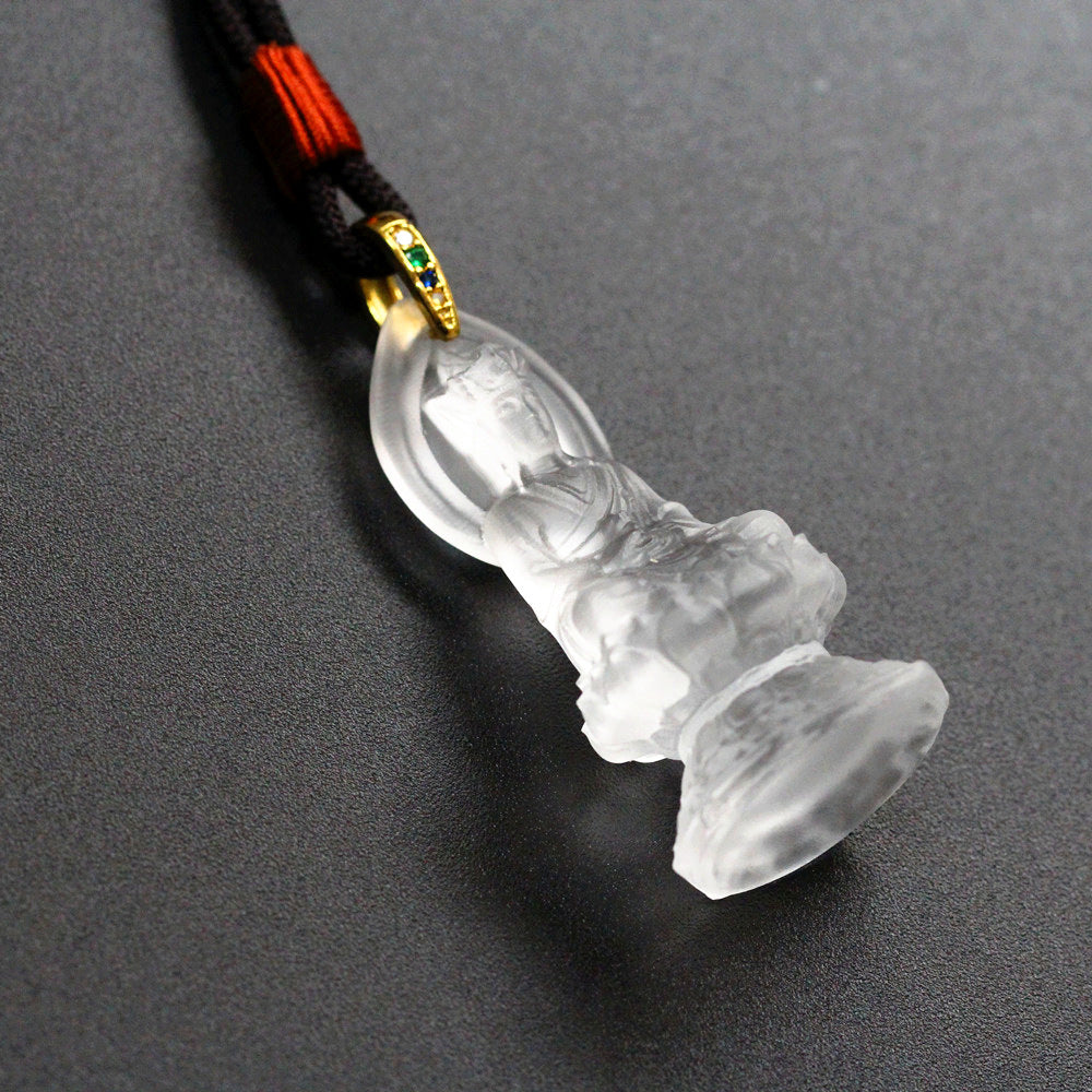 The Infinite Ground: Ksitigarbha Bodhisattva Glaze Pendant