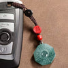Quiet Guardian Jade Bagua Phone & Keychain Charm Description