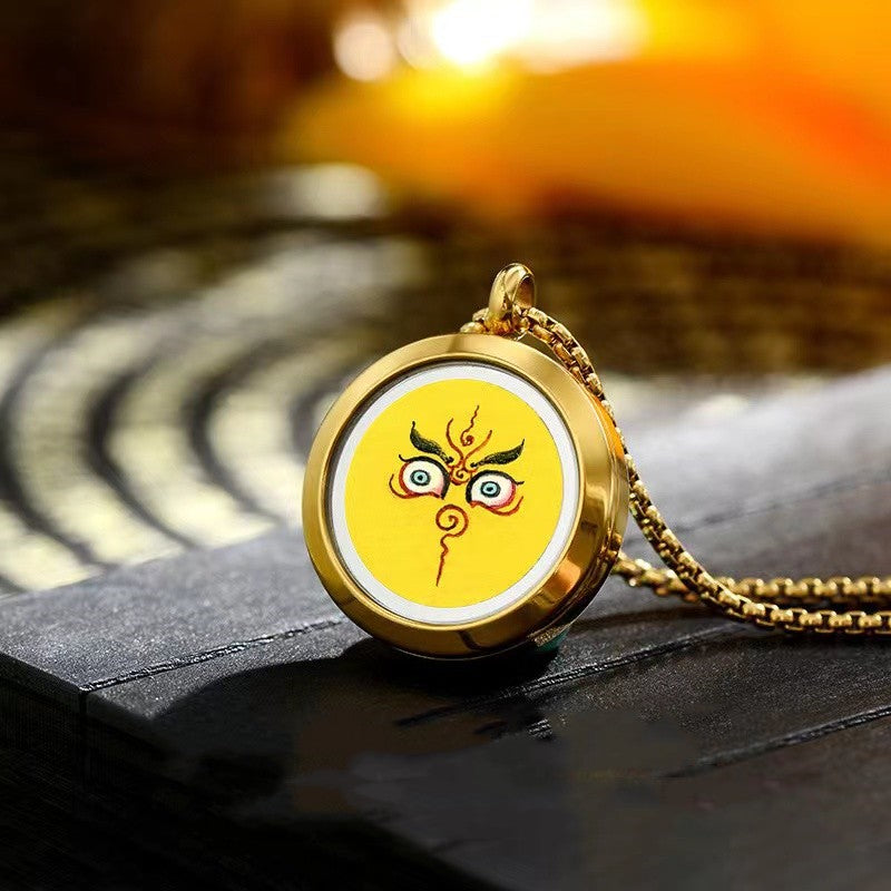 Buddha Eyes Pendant-Thangka Ghau Prayer Box
