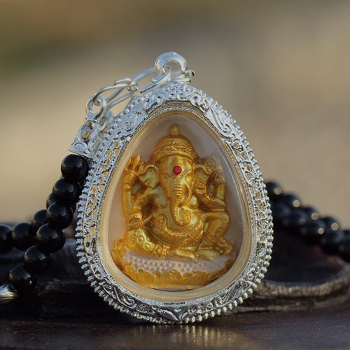 New Beginnings-Thai Elephant Deity Pendant Necklace