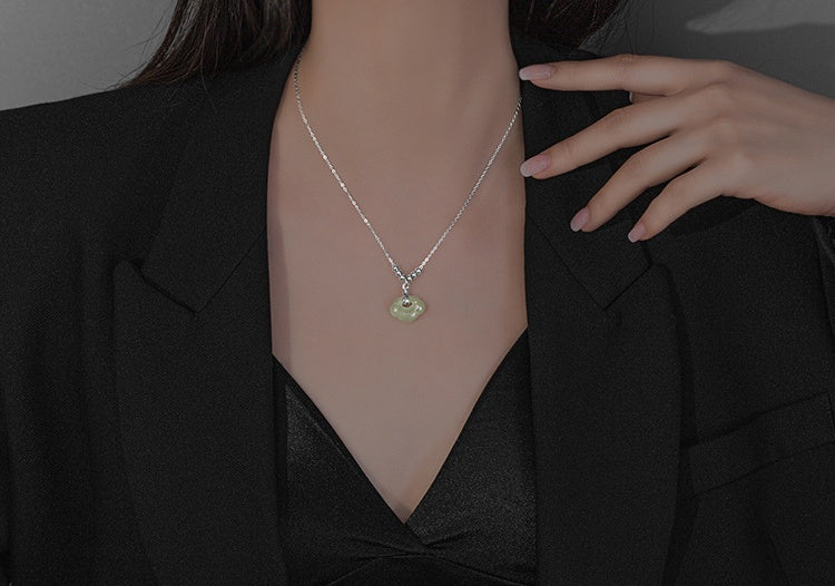 Fengshui Ru Yi Jade Halskette