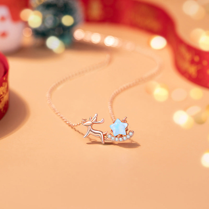 Reindeer Sterling Silver Necklace-A Future With You