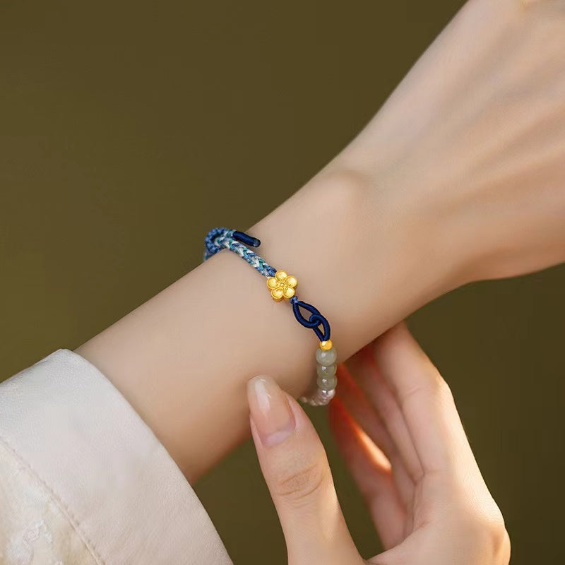 Lotus Flower Handmade Rope Bracelet-Inner Peace