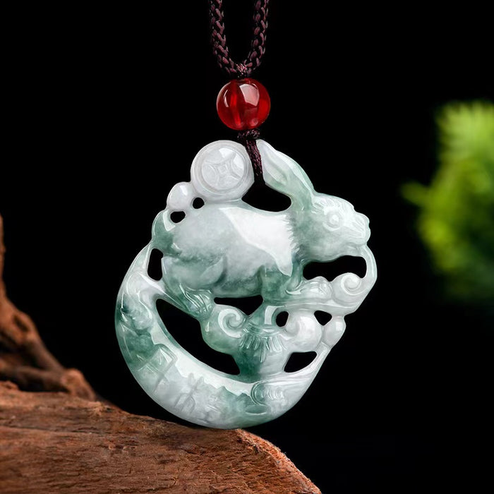 Rabbit Jade Pendant-Attract Luck